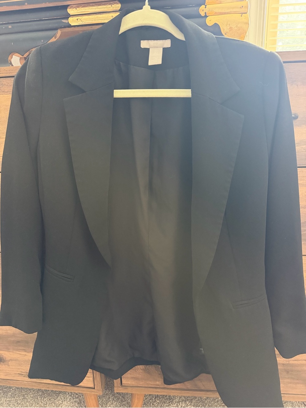 H&M Black Women's Tailored Blazer Jacket